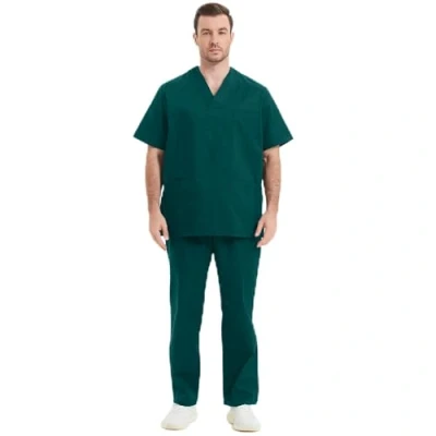 Imagen de MISEMIYA Uniforms Scrub Set Unisex Uniformes MÉDICOS Conjuntos Sanitarios BZ 817 8312, Verde, 4XL Adulto