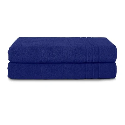 Imagen de Komfortec Toallas de baño, 100% algodón, Secado rápido, 70 x 200 Pulgadas, Color Azul Rey