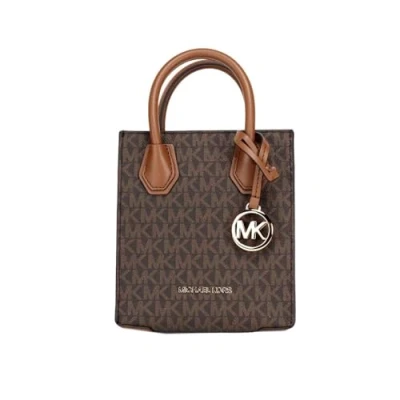 Imagen de Michael Kors Mercer Extra Small Pebbled Leather Crossbody Bag (Brown)