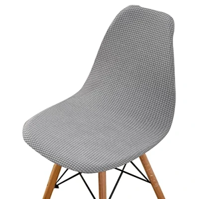 Imagen de Highdi Fundas para Sillas de Comedor Escandinavo, 1/2/4/6 Piezas Funda Pana Jacquard Estilo Nórdico Cubierta Protectora Sin Brazos Cocina Oficina (Gris Claro,2 Piezas)