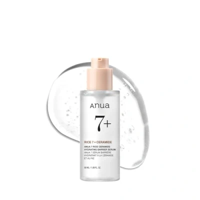 Imagen de ANUA RICE CERAMIDE 7 Hydrating BARRIER SERUM, Brightening, Serum for Face, Rice, Hyaluronic Acid, Niacinamide, Fragrance free, Non comodogenic, Glass Skin, Korean Skin Care, 50ml/1.69fl.oz.