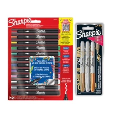 Imagen de Sharpie Juego de marcadores creativos bala acrílica BL12 Metallic BL 3
