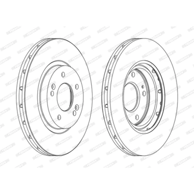 Imagen de FERODO PREMIER DDF1292C Disco de freno 294 26 5 ventilado revestido sin tornillos MITSUBISHI: ASX SUV, Outlander 2 HYUNDAI: Tucson, Santa Fe I