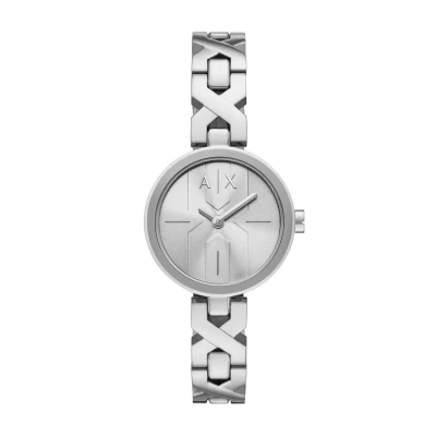 Imagen de Armani Exchange Reloj Mujer, Movimiento de Cuarzo Dos Agujas y Caja 32 mm con Correa Acero Inoxidable
