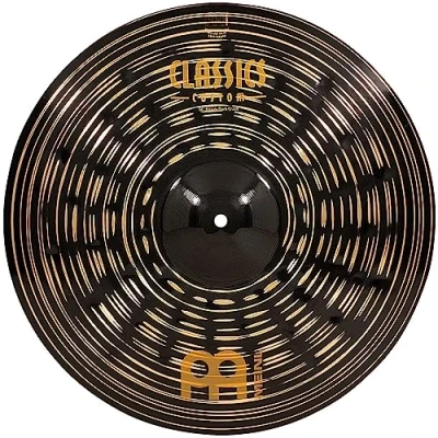 Imagen de Meinl Cymbals Classics Custom Dark Plato Crash Medium de 18 pulgadas (45,72cm) Platillos Batería Bronce B12, Acabado Oscuro (CC18HDAC)