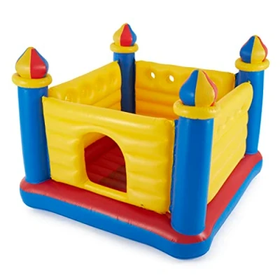Imagen de Intex 48259NP Castillo hinchable INTEX, 175x175x135 cm, suelo hinchable, Para 2 niños, Peso máximo 45 Kg, Color rojo, amarillo y azul, Castillos hinchables infantiles