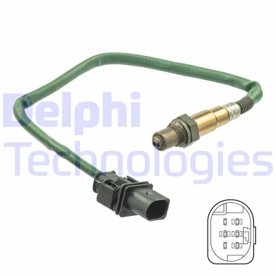 Imagen de DELPHI ES20552 12B1 Sonda lambda de banda ancha, térmico MERCEDES BENZ: Clase C Berlina, E Coupé