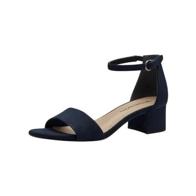 Imagen de Tamaris Sandalias Con Tacón para Mujer, Textil, Azul Marino, 39 EU