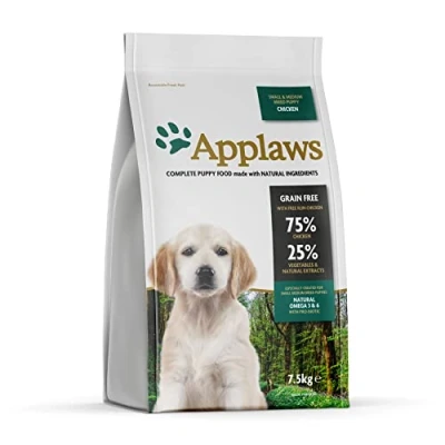 Imagen de Comida seca completa para cachorros de razas pequeñas y medianas pollo Applaws Paquete 1 bolsa 7,5 kg