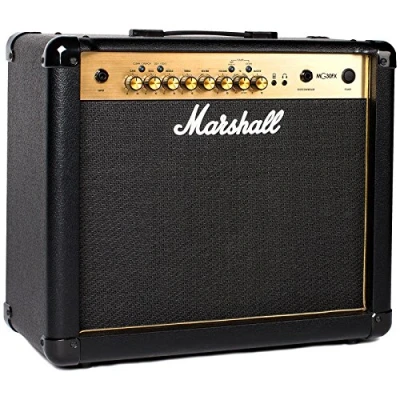 Imagen de Marshall MG30GFX Amplificador combinado de guitarra con FX incorporado, práctica adecuado para eléctrica, Negro y dorado, With Effects, 30W