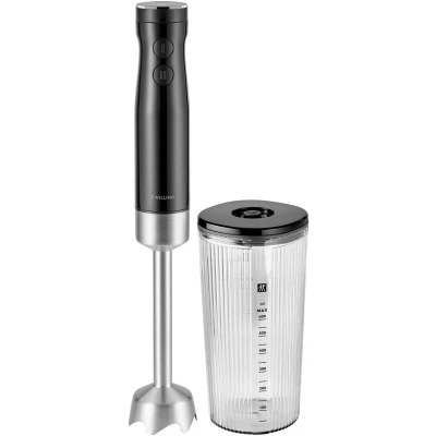 Imagen de ZWILLING ENFINIGY Batidora de mano acero inoxidable, Cuchilla tipo aleta inoxidable y jarra medidora 600 ml, Negro
