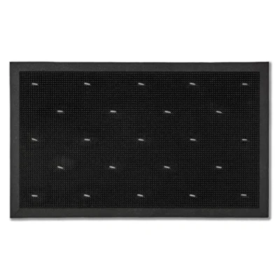 Imagen de ASTRA Felpudo de Goma Anti Suciedad Resistente a la Intemperie Antideslizante para Uso en Exteriores Border Pin 45x75 cm
