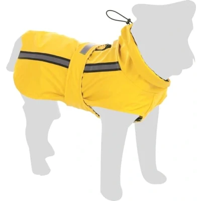 Imagen de Flamingo Ciro Impermeable para Perro, 80 cm, Lavable, con Bandas Reflectantes, elásticos Ajustables Las Patas traseras, A:80 cm B:69 C:89 98