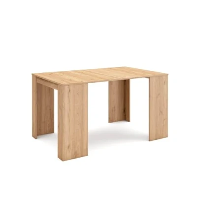 Imagen de Skraut Home Mesa Consola Extensible Comedor Plegable 140 para 6 comensales y Cocina Estilo Moderno Roble
