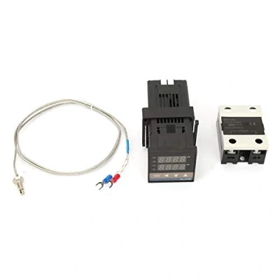 Imagen de Controlador de Temperatura Controller 0 1300 Kits AC 110V 240V Alarma PID LED Digital Con Termopar/Sensor y SSR máx. 25A