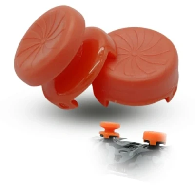 Imagen de MatoSan® 2 mandos elevados 7 mm y 11 tapas de precisión Grip Aim Assist PS5 Controller Accesorios PS4 Sticks joystick Stick cabezales (naranja)