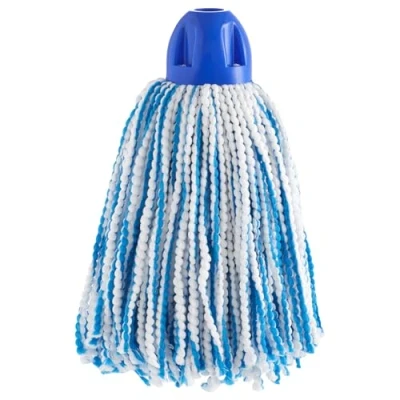 Imagen de MAYA Fregona Light Pro. Limpieza Eficiente y Duradera para Superficies Lisas. 100 % Microfibra. Super Absorbente Escurrefacil. Rosca Universal. Pack de 1 (Azul)