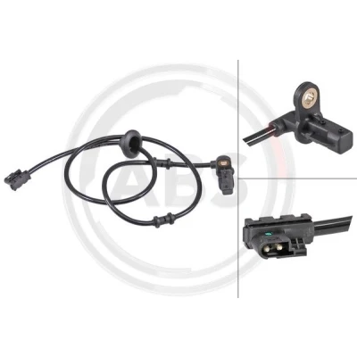 Imagen de A.B.S. 30200 Sensor de ABS activo 945 negro MERCEDES BENZ: CLK Coupé, Cabrio