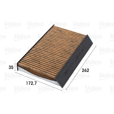 Imagen de VALEO 701006 Filtro de habitáculo carbón activado con polifenol, efecto fungicida, antialérgico 262 173 35 CLIMFILTER SUPREME