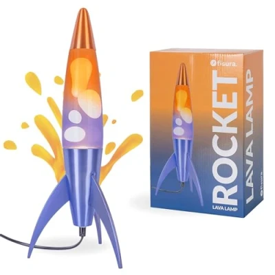 Imagen de Lámpara De Lava Rocket Degradado Azul