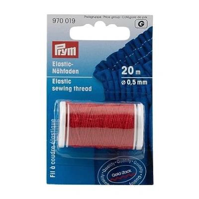 Imagen de prym elástico coser rojo (0.5 mm, 20m) hilo 1 unidad