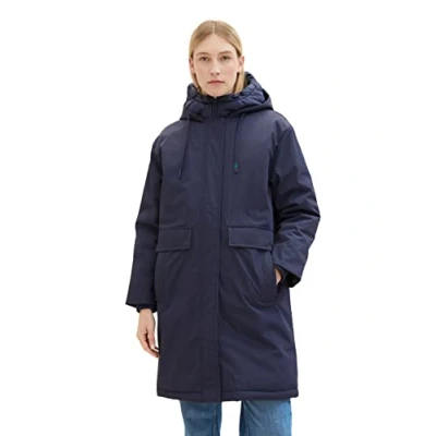 Imagen de TOM TAILOR 1037561 Chaqueta, Sky Captain Blue 10668 Juego de Mesa [Importado Alemania], L para Mujer