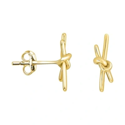 Imagen de SOFIA MILANI Pendientes para Mujeres en Plata de Ley 925 Chapados Oro Nudo 20898