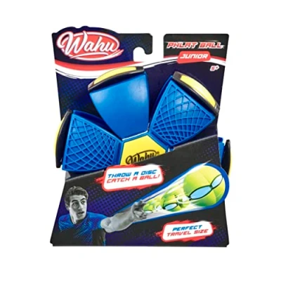 Imagen de Wahu PHLAT BALL Junior Color Aleatorio Mini Disco Volador Retráctil Bola de 10,2cm Juegos Exterior para Niños Desde 5 Años Frisbee 15,2cm, al Aire Libre, Versión