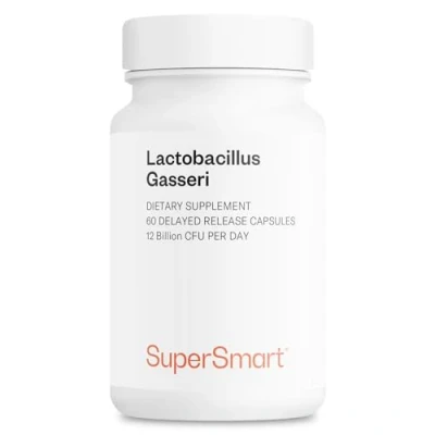 Imagen de LACTOBACILLUS GASSERI Probióticos para el vientre plano Adelgazar Ayuda a perder peso Refuerza la flora intestinal 100% vegetariano Sin OGM gluten Supersmart