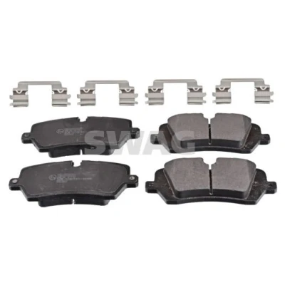 Imagen de SWAG 22 11 6325 Juego de pastillas freno Eje trasero preparado para indicador desgaste con material fijación LAND ROVER: Range Rover Sport