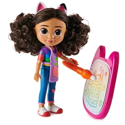 Imagen de Gabby&#039;s Dollhouse, Muñeca Gabby Manualidades y Accesorios con Pizarra Pincel Que Funcionan Agua, Juguetes para niños niñas a Partir de 3 años