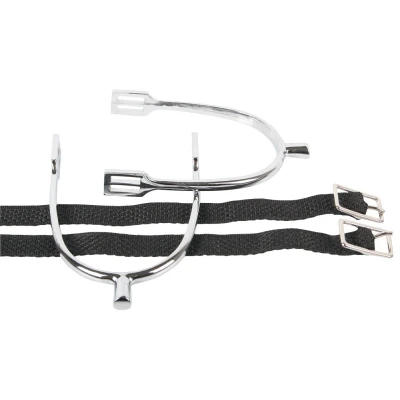 Imagen de Harry&#039;s Horse Caña de espuelas cromada + correa D15 Color Menos