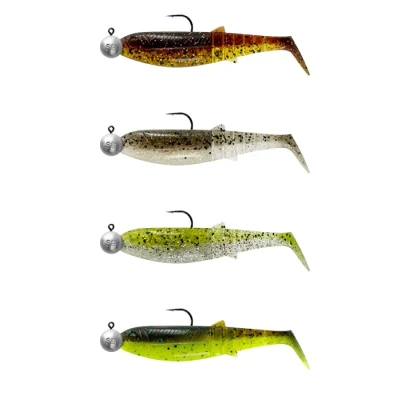 Imagen de Savage Gear Cannibal Shad 12.5cm 20g+12.5g #5/0 Clearwater mix (4 piezas) Shads