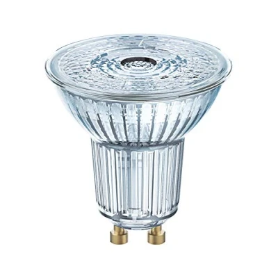 Imagen de OSRAM Lámpara Reflectora LED PAR16 Regulable con Casquillo GU10, Blanco Frío (4000K), Punto de Cristal, 3,7W, Repuesto para 35W, SUPERSTAR PAR16, Paquete 10