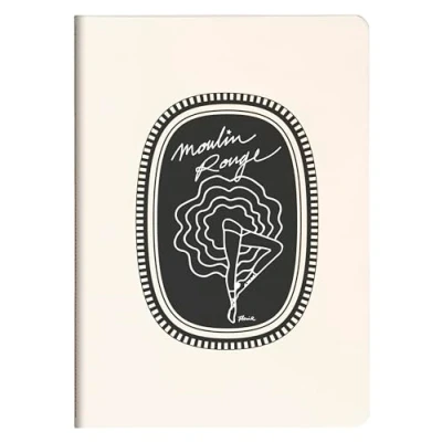 Imagen de Clairefontaine 812433C Cuaderno cosido molino rojo (A5, 14,8 x 21 cm, 64 páginas, líneas de papel, 90 g, colección Moulin rojo, 3 imágenes, entrega aleatoria
