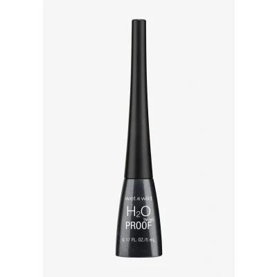 Imagen de Wet n Wild H2O Proof Felt Tip Liquid Eyeliner Delineador Líquido Negro a Prueba de Agua y Manchas Maquillaje Waterproof Fórmula Pigmentada, Fluida Duradera Black 1 Unidad