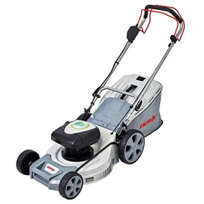 Imagen de IKRA cortacésped mulching a batería IAM 40 4625S, Transmisión de rueda TwinPower 2x40V, saco colector 50l ancho corte 46cm