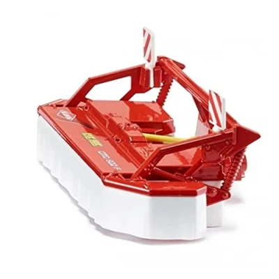 Imagen de siku 2461, Segadora frontal Kuhn, 1:32, Metal/Plástico, Rojo/Blanco, Apto para tractores con enganche