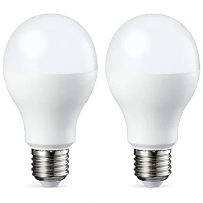 Imagen de Amazon Basics Bombilla LED Esférica E27, 14W (equivalente a 100W), Blanco Cálido, Regulable 2 unidades