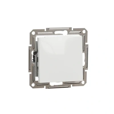 Imagen de Schneider Electric Asfora EPH0170121D Interruptor de encendido/apagado (10 AX 250 V, montaje empotrado, terminales tornillo), color blanco