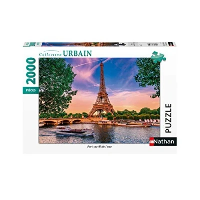 Imagen de Puzzles Nathan Puzzle 2000 Piezas Paris Hilo del Agua Adulto, Color (Ravensburger 4005556878840)
