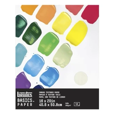 Imagen de Liquitex Papel acrílico básico, Blanco, 40.6 x 50.8 cm