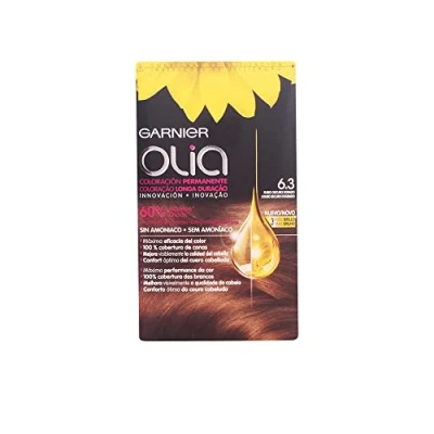 Imagen de Garnier Olia Coloración Permanente, Rubio Oscuro Dorado 6.3, 1 Unidad (Paquete de 1)