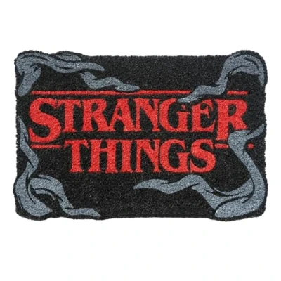 Imagen de Grupo Erik Felpudo Stranger Things Entrada casa Antideslizante 40x60 cm Alfombra Exterior, Fabricado en Fibra de Coco merchansiding Oficial