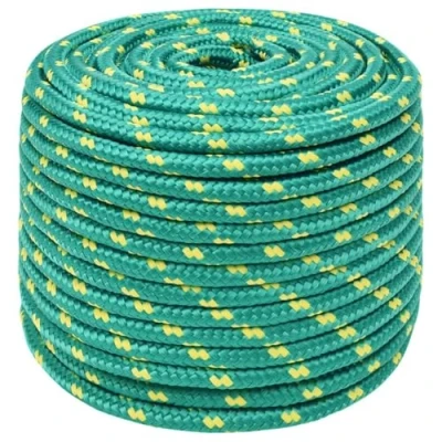 Imagen de vidaXL Cuerda de Barco Polipropileno Verde 14 mm 50 m