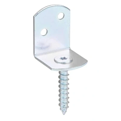 Imagen de Alberts 212209 Escuadra roscada para celosía En forma de L, distintos modelos, Galvanizado, pasivado con capa gruesa, Altura total 83 mm, Juego 24