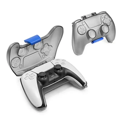 Imagen de tomtoc Carcasa para Mando PS5, Funda Protectora de Viaje a Distancia Inalámbrico Playstation 5 DualSense, Estuche Rígida Almacenamiento Compacto, Ultradelgado y Liviano Accesorios PS5