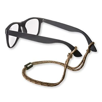 Imagen de Carson Paracord Nylon Trenzado, Retenedor de Gafas, Sujetador Ajuste Universa Aventura al aire libre Playa, Deportes, Senderismo, Vela, Ciclismo Marrón/Beige (EX 50BRT)