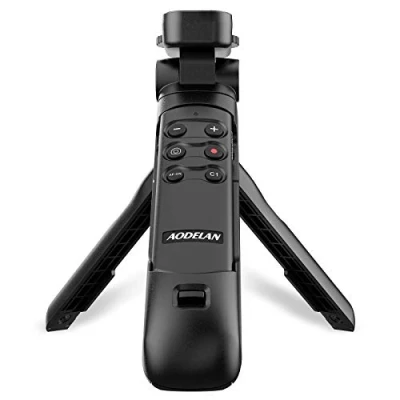 Imagen de AODELAN Trípode con mango Bluetooth para cámara mando a distancia selfies y vlogging, compatible Sony a6400, a6100, a6600, a7 III, ZV1 Allen Sony, sustituye GP VPT2BT