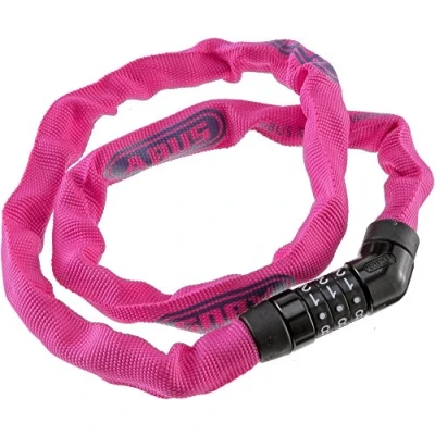 Imagen de ABUS Steel O Chain 4804C candado de cadena combinación acero especial nivel seguridad 3 75 cm Rosa